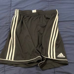 Adidas soccer shorts. Black. L. Used.
